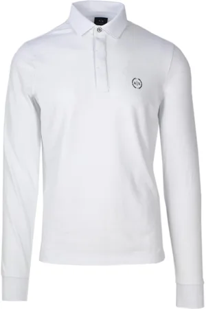 Armani Exchange Koszulki, Mężczyzna, Biały, XL, Polo Shirts