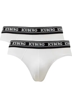 Iceberg Bielizna, Mężczyzna, Biały, S, Bawełna, Bipack Bawełniane Slipy Stretch