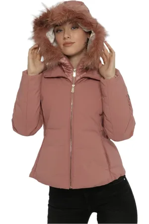 YES ZEE BY ESSENZA Kurtki, Kobieta, Różowy, 2XL, Odzież Kurtki