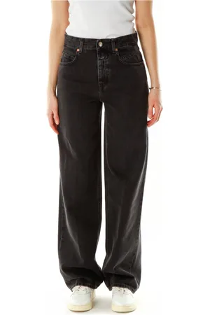 Closed Jeansy, Kobieta, Szary, W30 L32, Denim, Jeansyy z szerokimi nogawkami i średnim stanem
