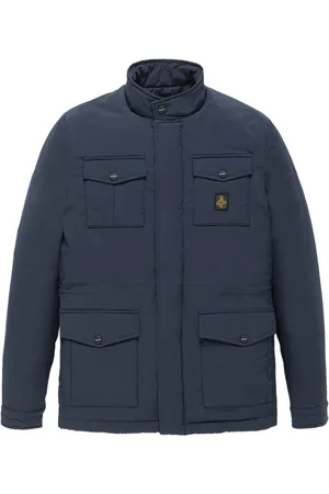 RefrigiWear Kurtki, Mężczyzna, Niebieski, L, Elegancka Kurtka Męska