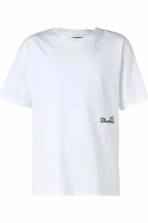 Barbour Koszulki, Mężczyzna, Biały, XL, Bawełna, T-shirt oversize z nadrukiem Mr Durham