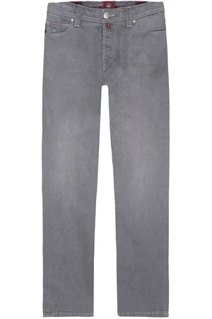 sartoria tramarossa Jeansy, Mężczyzna, Szary, W34, Szare Męskie Jeansyy z Bawełny