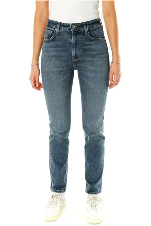 Citizens of Humanity Jeansy, Kobieta, Niebieski, W28, Denim, Jeansyy Straight Fit z Wysokim Stanem