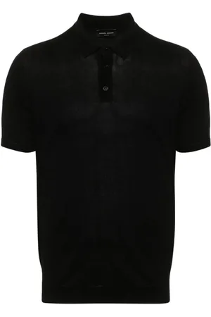Roberto Collina Koszulki, Mężczyzna, Czarny, 2XL, Męskie Nero Ss 24 T-shirty i Pola
