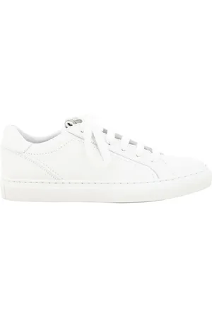 Brunello Cucinelli Buty, Kobieta, Biały, 39 EU, Glitterstone Sneakers z przedłużonym czubkiem