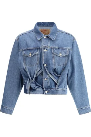 MAGLIANO Kurtki, Mężczyzna, Niebieski, M, Denim, Kurtka Denim Level z Wycięciami