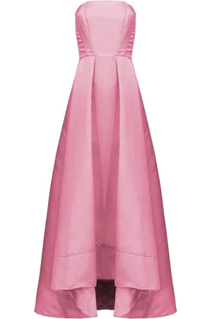Pinko Sukienki, Kobieta, Różowy, S, Sukienka bez rękawów z tkaniny Duchesse