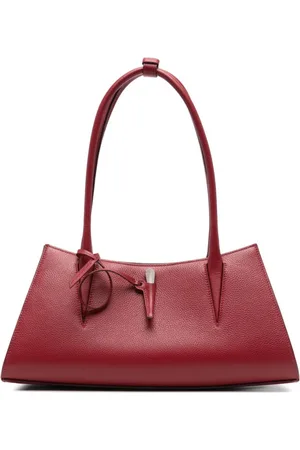 MUGLER Torebki, Kobieta, Czerwony, ONE SIZE, Czerwona Torba Torebka z Zapięciem na Klips