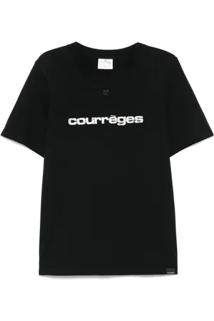 Courrèges Koszulki, Mężczyzna, Czarny, M, Czarne T-shirty i Pola