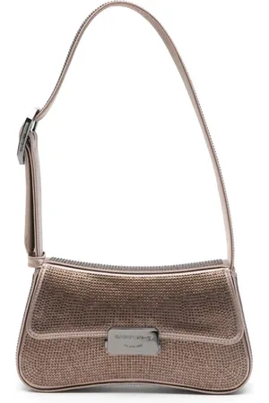 Emporio Armani Torebki, Kobieta, brązowy, ONE SIZE, Brązowa Mała Torba na Ramię