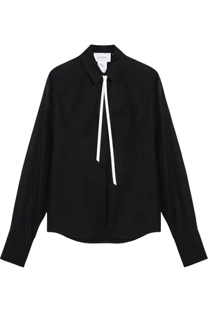 Sportmax Bluzki, Kobieta, Czarny, XS, Koszula z długim rękawem