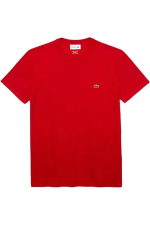 Lacoste Koszulki, Mężczyzna, Czerwony, M, Bawełniana koszulka