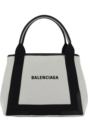 Balenciaga Torebki, Kobieta, Szary, ONE SIZE, Len, Ikoniczna torba bawełniana z elementami skóry