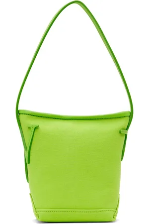 J.W.Anderson Torebki, Mężczyzna, Zielony, ONE SIZE, Torba Mini z Aplikacją Logo z Kanwy