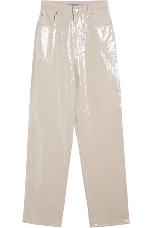 Golden Goose Jeansy, Kobieta, Beżowy, W28, Dżinsy regular fit