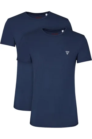 Guess Koszulki, Mężczyzna, Niebieski, XL, Bawełna, Zestaw elastycznych T-shirtów