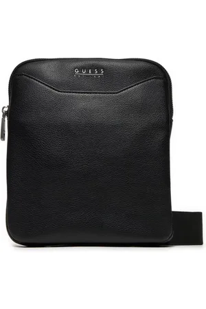 Guess Torebki, Mężczyzna, Czarny, ONE SIZE, Czarna Torba ze Skóry PU - Mestre