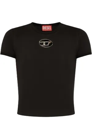 Diesel Koszulki, Kobieta, Czarny, M, Koszulka Casual