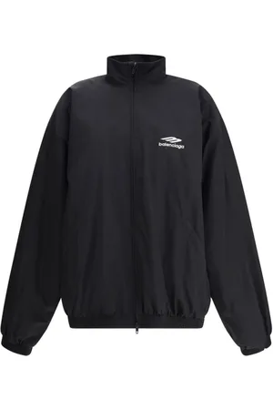 Balenciaga Kurtki, Kobieta, Czarny, S, Len, Kurtka z futerkiem