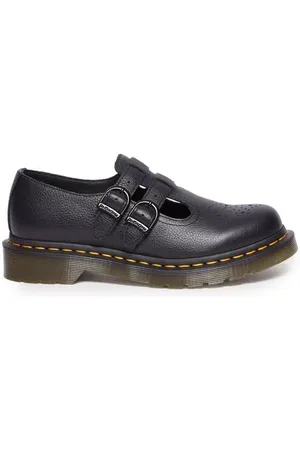 Dr. Martens Buty, Kobieta, Czarny, 36 EU, Czarne skórzane płaskie buty kolekcja damskie