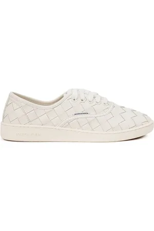 Bottega Veneta Buty, Mężczyzna, Biały, 40 EU, Skóra, Białe skórzane Sawyer Sneakers
