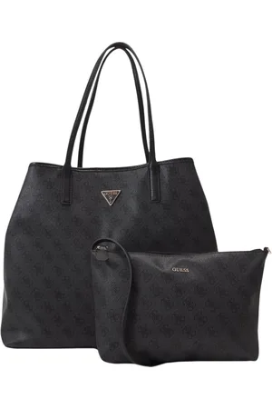 Guess Torebki, Kobieta, Czarny, ONE SIZE, Torba Tote 2-w-1 ze skóry PU - Victtoria