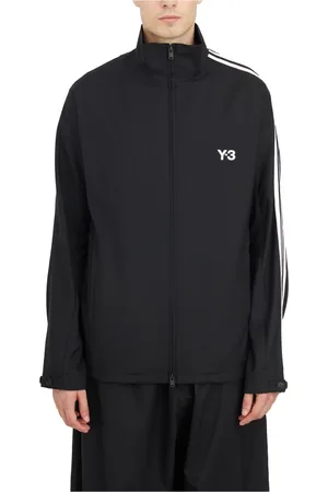 Y-3 Kurtki, Mężczyzna, Czarny, S, Paski Track Bluza