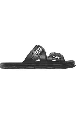 GCDS Buty, Kobieta, Czarny, 37 EU, Sandały z perforowanym logo