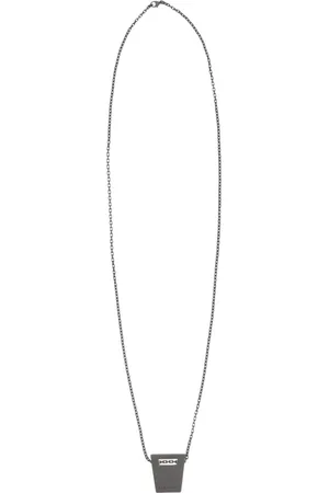 Rick Owens Akcesoria, Mężczyzna, Czarny, ONE SIZE, Wisiorek Dog Tag Naszyjnik