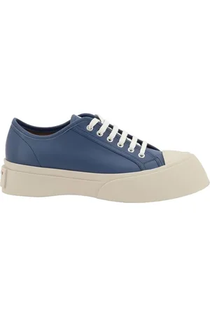 Marni Buty, Mężczyzna, Niebieski, 41 EU, Buty z Wytłoczonym Logo