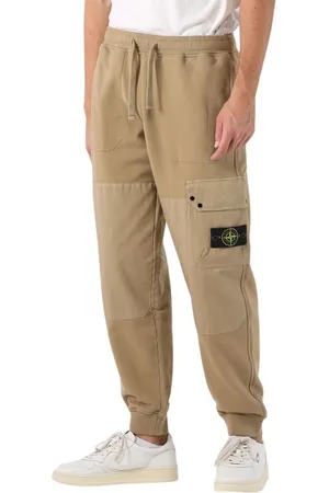 Stone Island Spodnie, Mężczyzna, Beżowy, L, Beżowe Spodnie Cargo