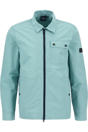 Barbour Kurtki, Mężczyzna, Zielony, M, Zielona Inline Overshirt