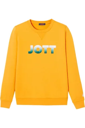 Jott Bluzy, Kobieta, Żółty, XL, Bawełna, Bawełniana bluza dresowa z logo