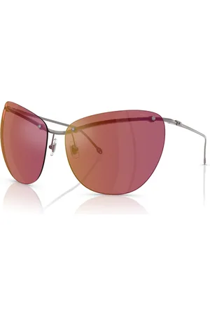 Diesel Akcesoria, unisex, Szary, ONE SIZE, Gunmetal Sand Cat-Eye Okulary przeciwsłoneczne