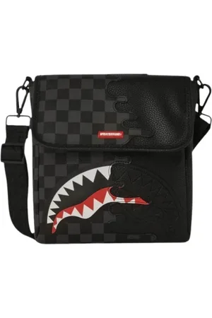 Sprayground Torebki, Mężczyzna, Czarny, ONE SIZE, Torba na ramię z zamknięciem na klapę