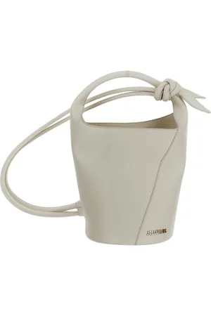 Jacquemus Torebki, Kobieta, Beżowy, ONE SIZE, Skóra, Le Petit Tourni Leather Bag