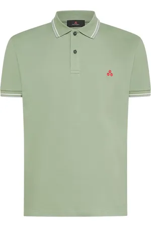 Peuterey Koszulki, Mężczyzna, Zielony, L, Klasyczna Koszulka Polo z Haftowanym Logo