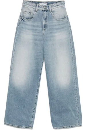 Icon Denim Jeansy, Kobieta, Niebieski, W31, Denim, Jasnoniebieskie Klasyczne Jeansyy z Logo Patch