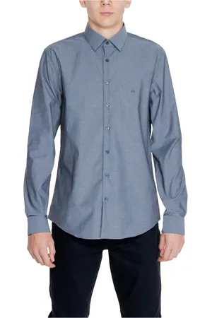 Calvin Klein Koszule, Mężczyzna, Niebieski, 3XL, Koszula męska Non Iron kolekcja