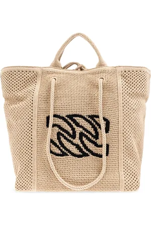 Casadei Torebki, Kobieta, Beżowy, ONE SIZE, Bawełna, Torba `Salinas` typu `shopper`