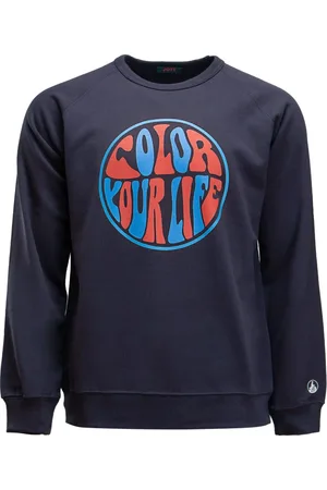 Jott Bluzy, Mężczyzna, Niebieski, L, Bawełna, Camino Funday Sweatshirt
