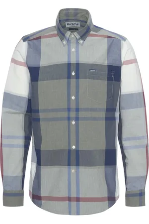 Barbour Koszule, Mężczyzna, Wielobarwność, XL, Bawełna, Koszula w kratę Pine