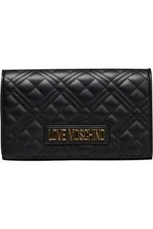 Moschino Torebki, Kobieta, Czarny, ONE SIZE, Torby na Ramię z Zamknięciem na Łańcuszku