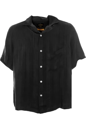 Portuguese Flannel Koszule, Mężczyzna, Czarny, L, Koszula Paski Cupro