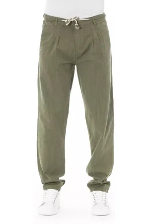 BALDININI Spodnie, Mężczyzna, Zielony, L, Trend Army Bawełniane Spodnie Jeansyowe