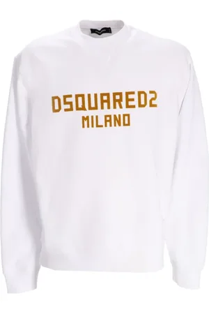 Dsquared2 Bluzy, Mężczyzna, Biały, XL, Biała Kolekcja Swetrów