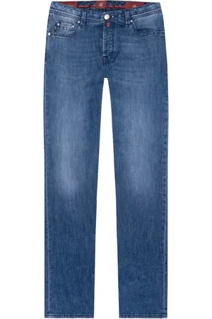 sartoria tramarossa Jeansy, Mężczyzna, Niebieski, W35, Denim, Wysokiej jakości męskie jeansy denim