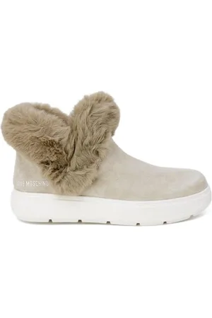 Moschino Buty, Kobieta, Beżowy, 39 EU, Beżowe Skórzane Sneakers Jesienna Kolekcja Damskie