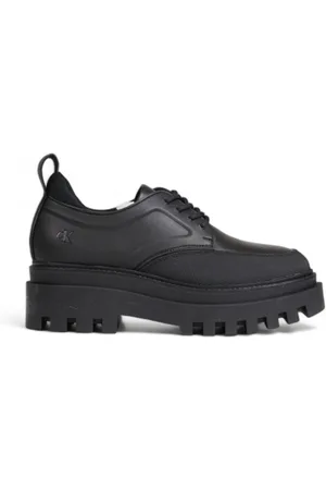 Calvin Klein Buty, Kobieta, Czarny, 39 EU, Sneakersy na platformie z wiązaniem Kolekcja Skład